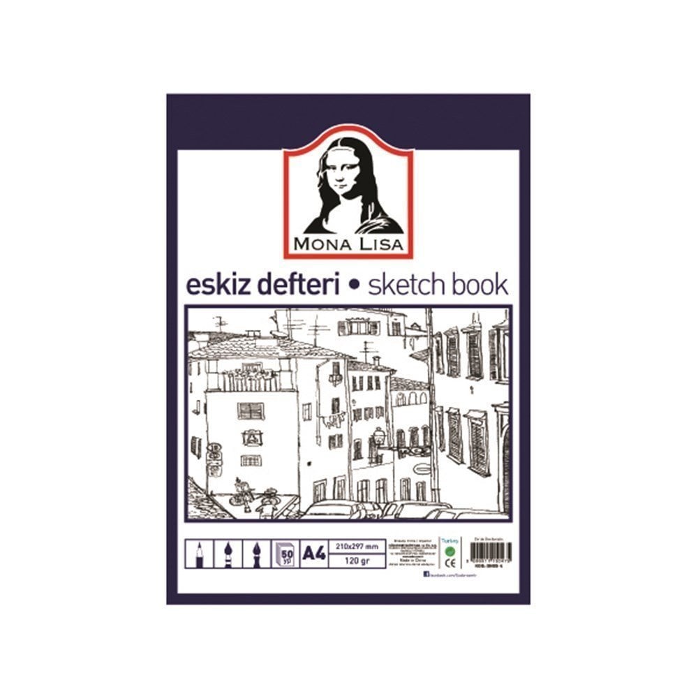 Mona Lisa Eskiz Defteri A4 50 yp 120gr