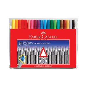 Faber Castell Grip Finepen Keçe Uçlu Kalem 0.4mm 20'li