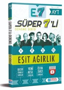 Evrensel İletişim YKS AYT SÜPER 7 Lİ VİDEO ÇÖZ. DENEME EŞİT AĞIRLIK