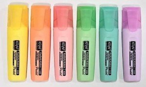 Kraf Pastel Fosforlu Kalem Seti 6'lı