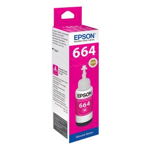 Epson T664 Kırmızı (Magenta) Renkli Mürekkep Kartuş