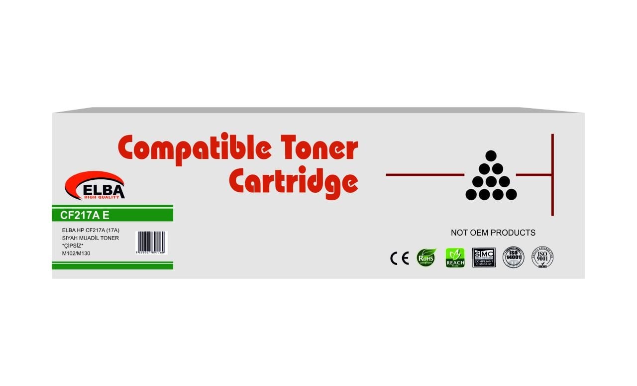 Elba Hp CF217A (17A) Siyah Muadil Toner Çipsiz