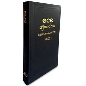 Ece 2023 Ticari Ajanda Avrasya Rezervasyon Günlük Çizgili 17x33