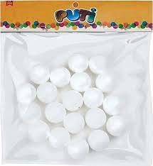 Puti Köpük Top 3 Cm 20 Li