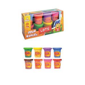 Lets Oyun Hamuru 8 Renk 600 GR