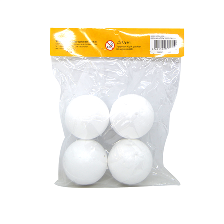 Puti Köpük Top 7 Cm 4 Lü