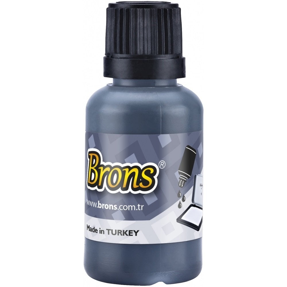 Brons Stampa Mürekkebi 30 cc Siyah