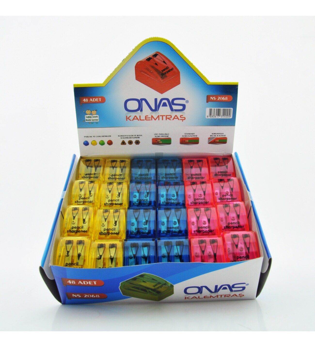 Onas Kalemtraş Çift Kapaklı NS 2068-48