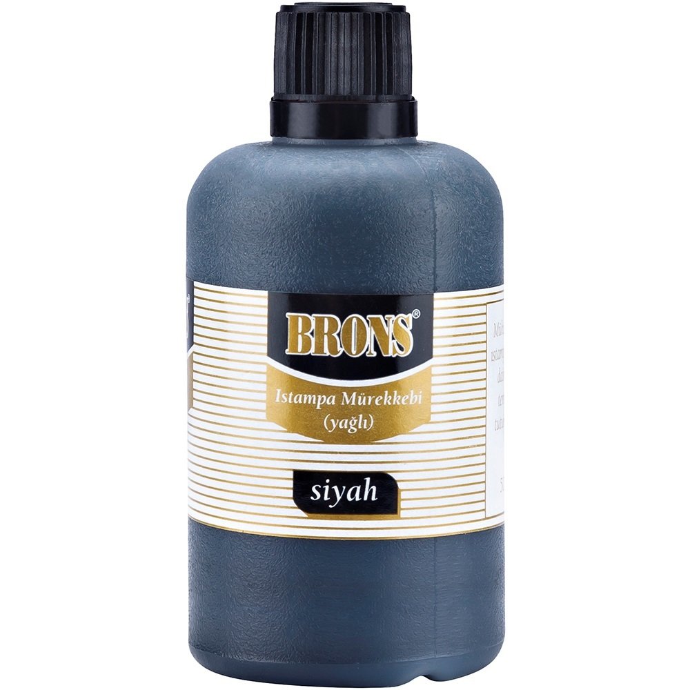 Brons Stampa Mürekkebi 500 gr Siyah