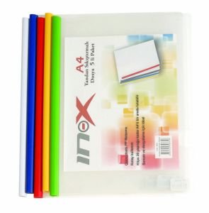 İnox Yandan Sıkıştırmalı Dosya 5li Paket Paket