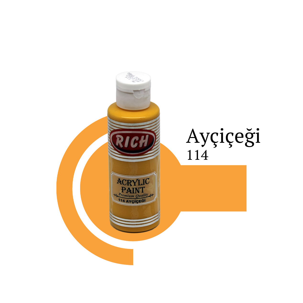 Rich Akrilik Boya 120 cc - Ayçiçeği