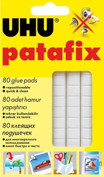 Uhu Patafix Hamur Yapıştırıcı 80'li - Beyaz