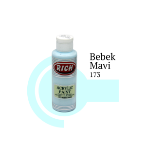 Rich Akrilik Boya 120 cc - Bebek Mavi