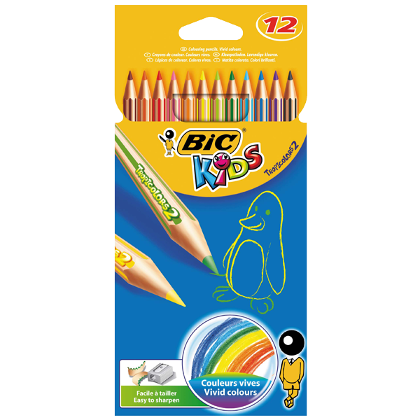 Bic Kuru Boya Tropicolors Tam Boy 12 Lİ