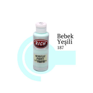 Rich Akrilik Boya 120 cc - Bebek Yeşil