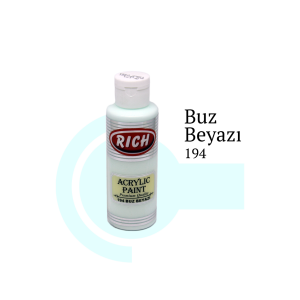 Rich Akrilik Boya 120 cc - Buz Beyazı