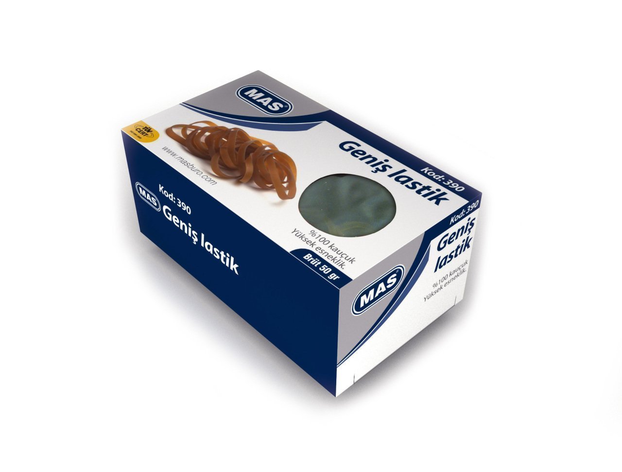 Mas Geniş Ambalaj Paket Lastiği %100 Kauçuk 50Gr