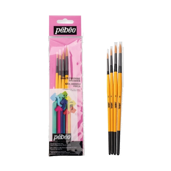 Pebeo 4'lü Fırça Seti Sulu Boya No:1-3-5-7
