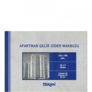 Özkan Apartman Gelir Gider Makbuzu 50*2