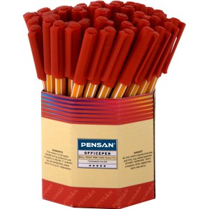 Pensan Tükenmez Kalem Office Pen Kırmızı