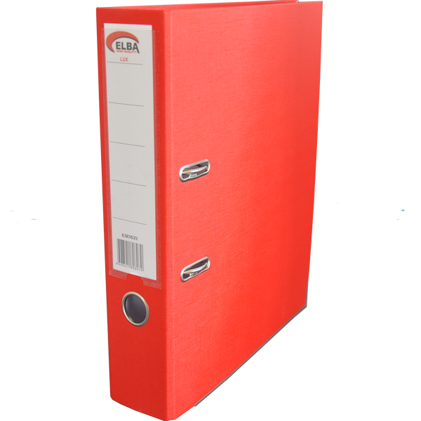 Elba 10'lu Klasör Plastik Lüx Geniş - Kırmızı