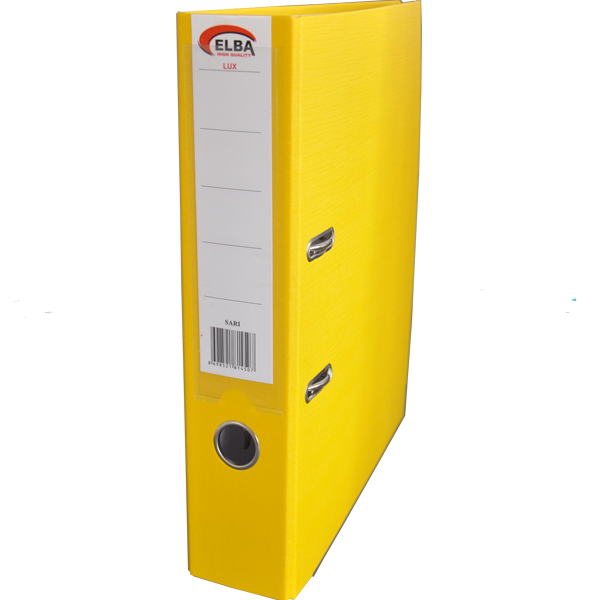 Elba 10'lu Klasör Plastik Lüx Geniş - Sarı