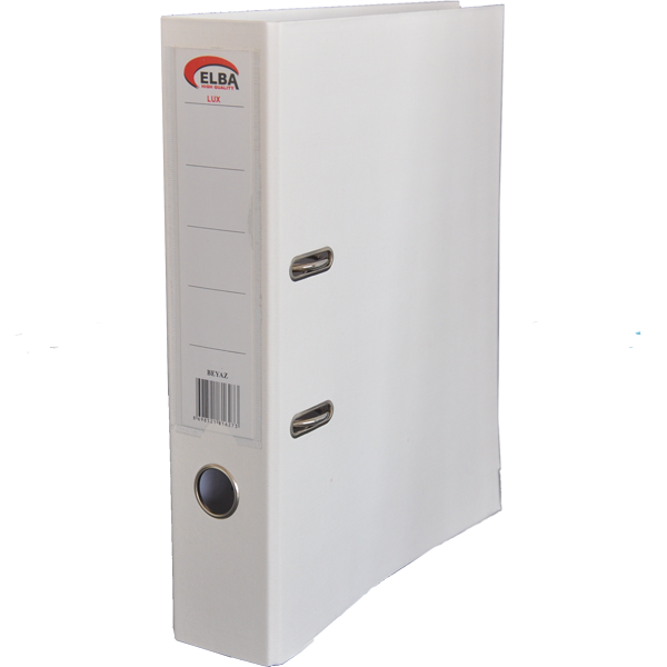 Elba 10'lu Klasör Plastik Lüx Geniş - Beyaz