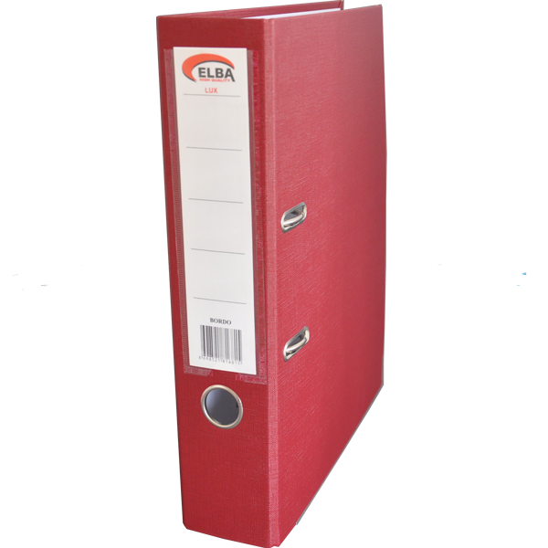 Elba 10'lu Klasör Plastik Lüx Geniş - Bordo
