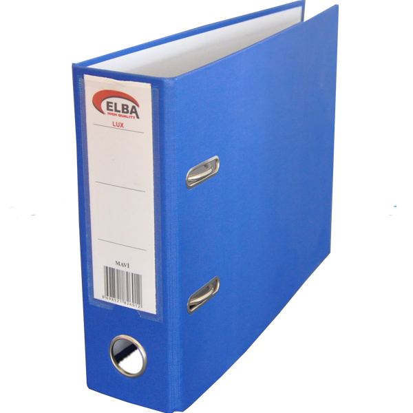 Elba Telgraf A5 Klasör 10'lu Plastik Lüx Geniş - Mavi