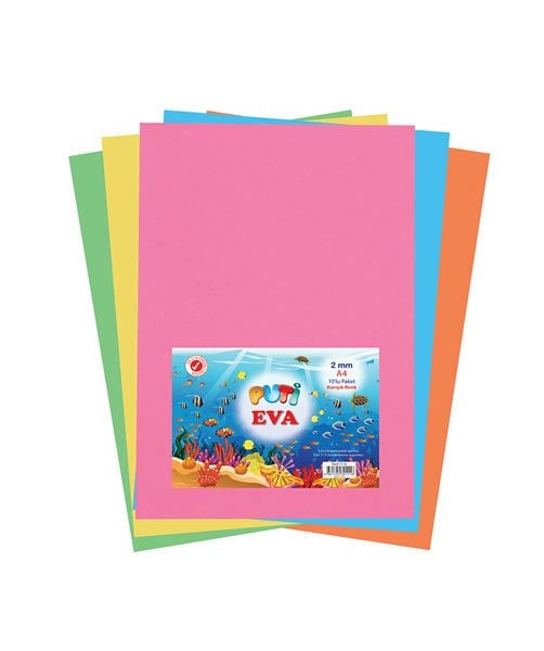 Puti A4 Klasik Eva 10'lu Karışık Renk