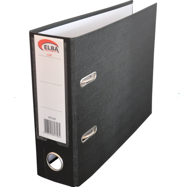 Elba Telgraf A5 Klasör 10'lu Plastik Lüx Geniş - Siyah