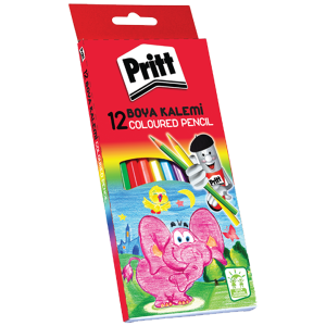 Pritt Kuru Boya Karton Kutu Tam Boy 12 Renk