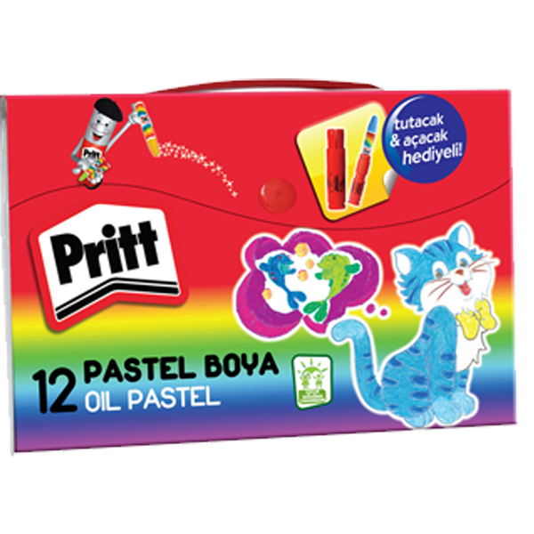 Pritt Pastel Boya Çantalı 12 Renk