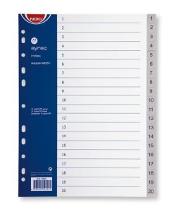 Noki Ayraç Pp Seperatör 1-20 Rakam